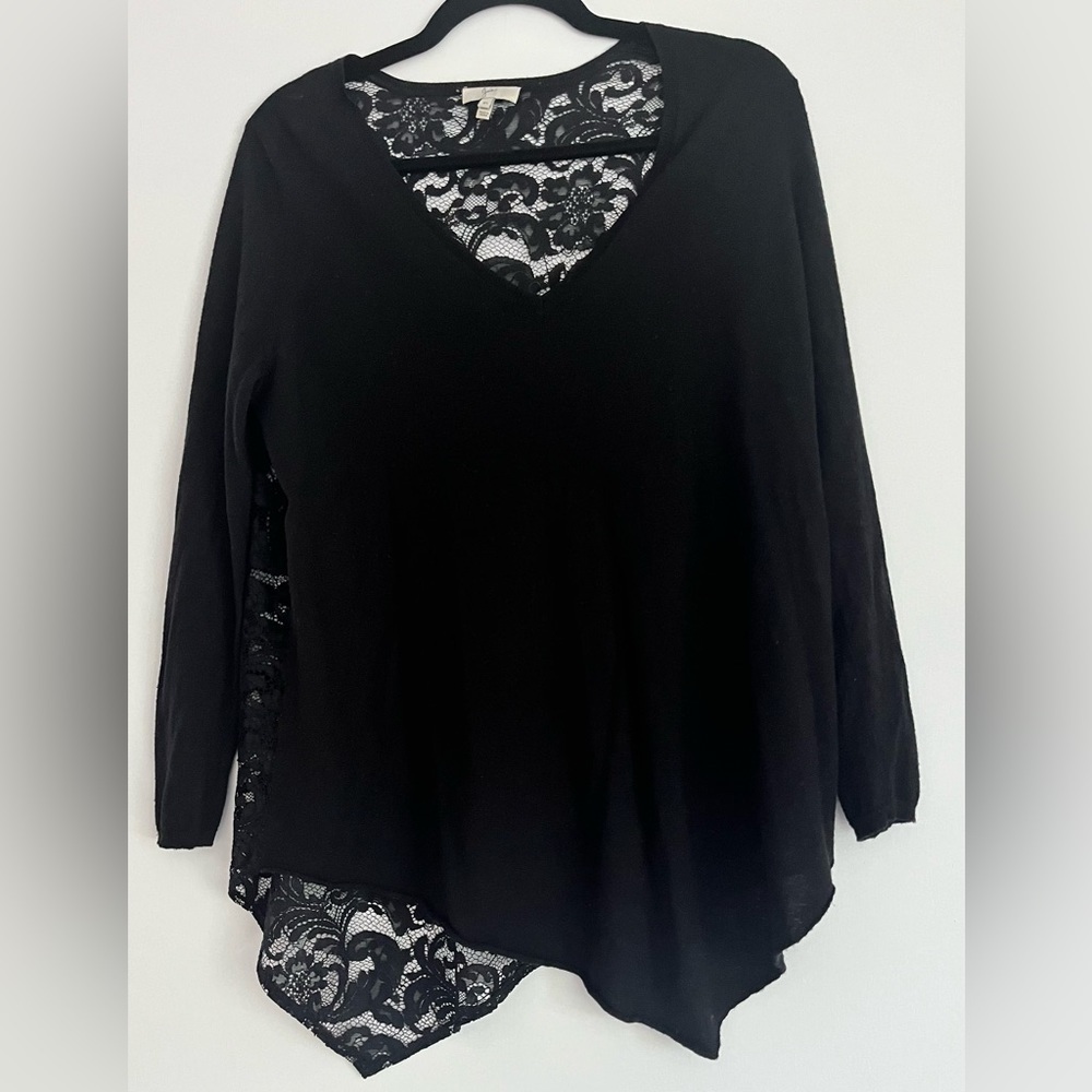 JOIE Tambrel B Lace Back Linen Sweater - Size XS - Picture 4 of 5